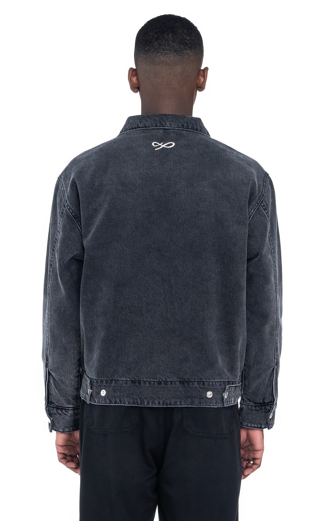 Distressed Denim Work Jacket