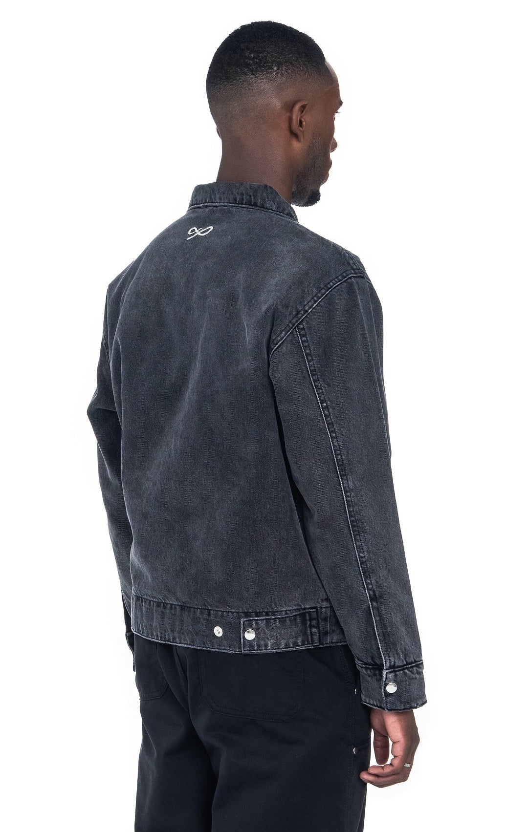Distressed Denim Work Jacket