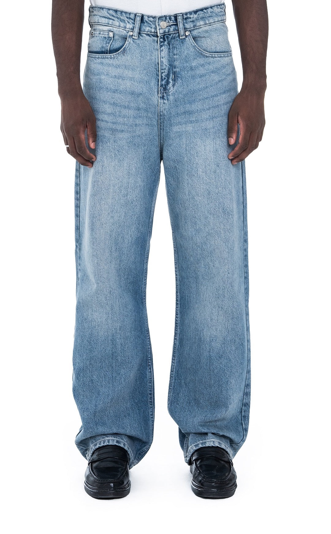 River-Washed Denim Jeans