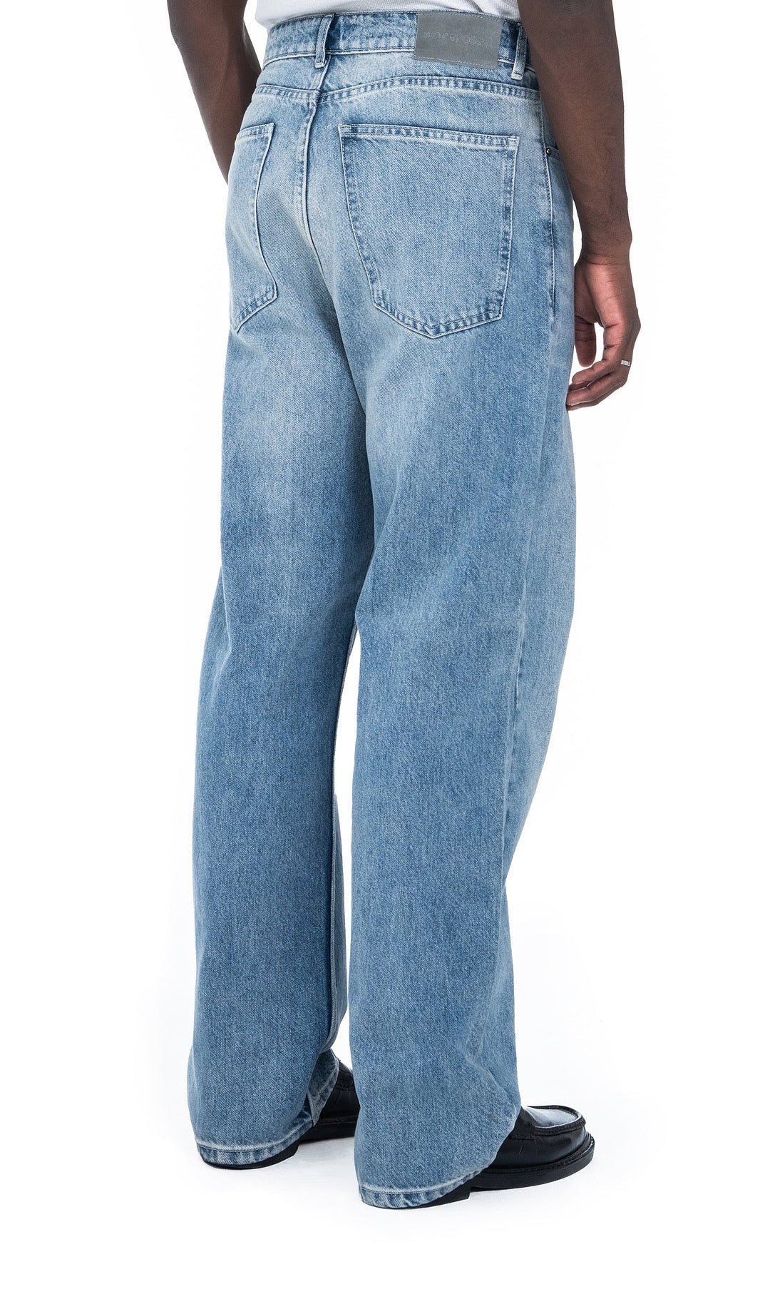 River-Washed Denim Jeans